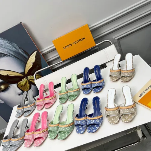 Louis Vuitton Shoes for Women's Louis Vuitton Slippers Heel height:5.5cm #B53966