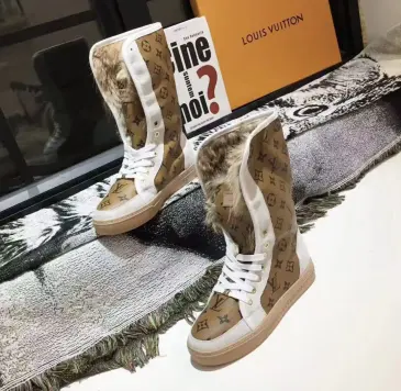 Brand L Fur Boots for Women Black/Red/Navy/Brown/White/Green Size 35-42 #B61346