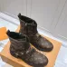 Louis Vuitton Monogram Ankle Boots with Lace-Up, Zipper and Decorative Straps #B54558