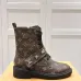 Louis Vuitton Monogram Ankle Boots with Lace-Up, Zipper and Decorative Straps #B54558