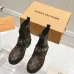 Louis Vuitton Monogram Ankle Boots with Lace-Up, Zipper and Decorative Straps #B54558