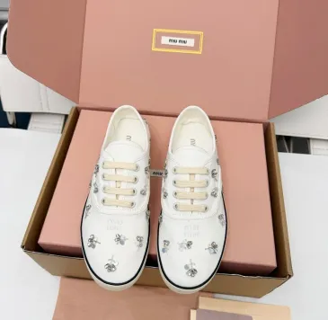 Miu Miu Women's Retro Calfskin Leather Ballet Flats #B66096