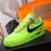 Nike x OFF-WHITE Air Force 1 shoes Green #99924715