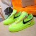 Nike x OFF-WHITE Air Force 1 shoes Green #99924715