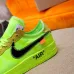 Nike x OFF-WHITE Air Force 1 shoes Green #99924715