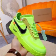 Nike x OFF-WHITE Air Force 1 shoes Green #99924715