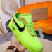 Nike x OFF-WHITE Air Force 1 shoes Green #99924715