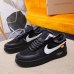 Nike x OFF-WHITE Air Force 1 shoes High Quality Black #99924716