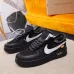 Nike x OFF-WHITE Air Force 1 shoes High Quality Black #99924716