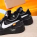 Nike x OFF-WHITE Air Force 1 shoes High Quality Black #99924716