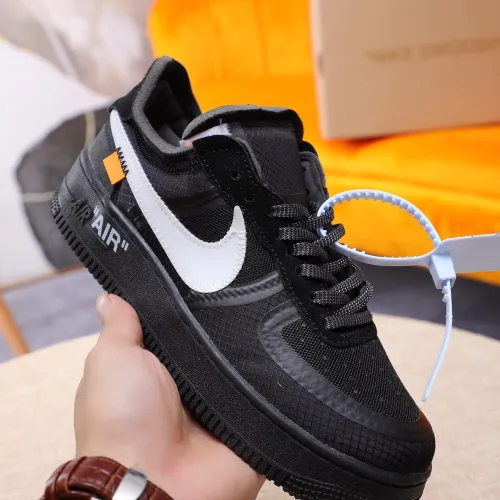 Nike x OFF-WHITE Air Force 1 shoes High Quality Black #99924716