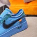 Nike x OFF-WHITE Air Force 1 shoes High Quality Blue #99924720