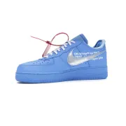 Nike x Off-White Air Force 1 Low MCA Sneakers Blue #B58246