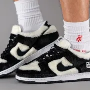Verdy x Nike SB Dunk Low Shoe Black/White #B53358