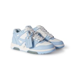 OFF WHITE Men's Sneakers Out Of Office Calf Leather Blue/Black/Grey #9999926728