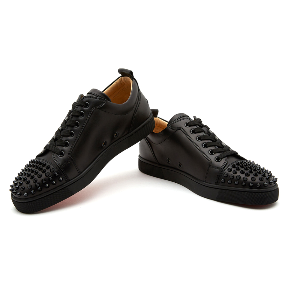 Buy Cheap Men&#39;s Christian Louboutin black low leathern Sneakers #9115970 from literacybasics.ca