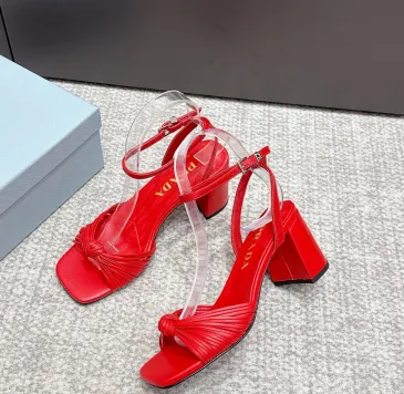 Prada Shoes for Women's Prada Sandals Heel height:7cm #B65292