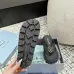 Prada Shoes for Women's Prada Slippers  Rubber Thong Sandals Black/White #B54130