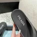 Prada Shoes for Women's Prada Slippers  Rubber Thong Sandals Black/White #B54130