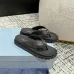 Prada Shoes for Women's Prada Slippers  Rubber Thong Sandals Black/White #B54130