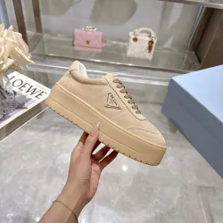 Designer Original brand High Quality Prada Shoes for Women's Prada Sneakers Nude #B52931