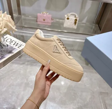 Designer Original brand High Quality Prada Shoes for Women's Prada Sneakers Nude #B52931