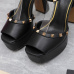 2023SS Valentino Shoes The latest metal rivets wedge high platform sandals #999934067