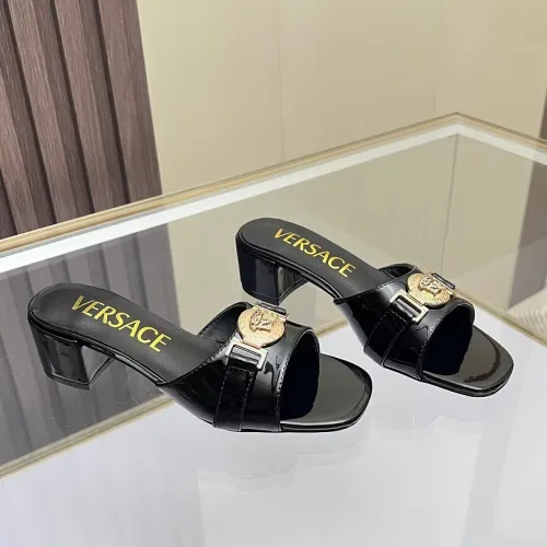 Versace shoes for Women's Versace Slippers heel height:3.5cm #B64785