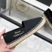 YSL women's espadrilles Flats Black/Gold/White/Pink #B44148