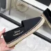 YSL women's espadrilles Flats Black/Gold/White/Pink #B44148