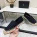 YSL women's espadrilles Flats Black/Gold/White/Pink #B44148