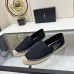 YSL women's espadrilles Flats Black/Gold/White/Pink #B44148