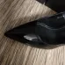 YSL High Heel Shoes YSL black leather 10.5cm heel #999929726