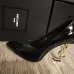 YSL High Heel Shoes YSL black leather 10.5cm heel #999929726