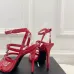 YSL Shoes for Women's Stunning YSL Yellow Patent Leather Strappy High - Heel Sandals Heel height:10.5cm #B54140