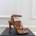 YSL Shoes for Women's Stunning YSL Yellow Patent Leather Strappy High - Heel Sandals Heel height:10.5cm #B54140
