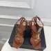 YSL Shoes for Women's Stunning YSL Yellow Patent Leather Strappy High - Heel Sandals Heel height:10.5cm #B54140
