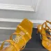 YSL Shoes for Women's Stunning YSL Yellow Patent Leather Strappy High - Heel Sandals Heel height:10.5cm #B54140