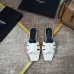 YSL Shoes for YSL slippers 2021 summer new style stone pattern cross woven casual slippers candy color open-toe flat women sandals for women #99910571