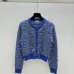  Chanel Women's Logo Knit Cardigan and Sweater in Striped Pattern #B54527