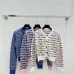  Chanel Women's Logo Knit Cardigan and Sweater in Striped Pattern #B54527