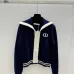  Dior Women's  Cardigans  Zip - Up Style with Contrast Trims, Brand Emblem and Functional Pockets #B54814