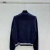  Dior Women's  Cardigans  Zip - Up Style with Contrast Trims, Brand Emblem and Functional Pockets #B54814