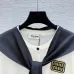  Miu Miu Women's Wool Sweaters: Stylish Sailor  inspired Designs with Colorful Stripes and Brand Emblem #B54813