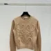 2025 Autumn  Winter Special Offer Loewe Women's Anagram Embroidered Wool Sweater in Two Tonal Colors  #B54788