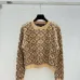 2025 Autumn  Winter Special Offer Louis Vuitton Women's Cropped Jacquard Monogram Sweater  Luxurious Wool Blend Crewneck with an All Over Pattern #B54791