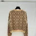 2025 Autumn  Winter Special Offer Louis Vuitton Women's Cropped Jacquard Monogram Sweater  Luxurious Wool Blend Crewneck with an All Over Pattern #B54791