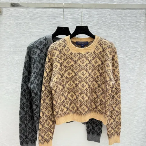 2025 Autumn  Winter Special Offer Louis Vuitton Women's Cropped Jacquard Monogram Sweater  Luxurious Wool Blend Crewneck with an All Over Pattern #B54791