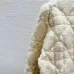 2025 Dior Ecru Cannage Knit Cropped Zip-Up Cardigan #B54503