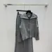 2025 Dior Women's Wool Sweater and Skirt Sets  Elegant Zip   up Styles with Chic Striped Details for Fashion #B54817